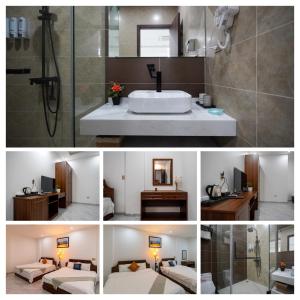 Ένα μπάνιο στο GOLDEN JOY HOTEL & APARTMENT +91 φωτογραφίες