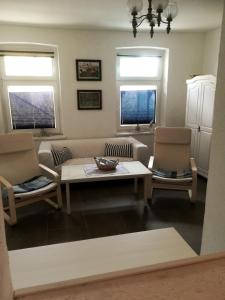 TV a/nebo společenská místnost v ubytování Cozy apartment in the Vinetastadt Barth