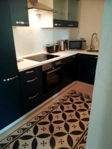 Kuchyň nebo kuchyňský kout v ubytování Cozy apartment in the Vinetastadt Barth