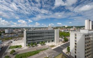 an aerial view of a large white building at Chambre d'hôtes Au Coeur De NancyB&B proche gare de Nancy in Nancy
