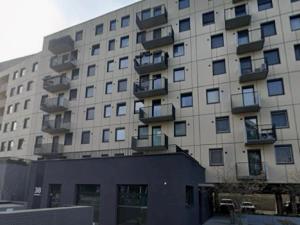 a large building with balconies on the side of it at Magnolia in Trnávka