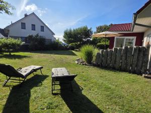 Κήπος έξω από το Ferienhaus Boddenblick