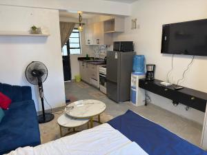 Kuchyň nebo kuchyňský kout v ubytování Amazia apartment