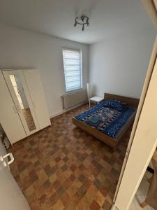 Ένα ή περισσότερα κρεβάτια σε δωμάτιο στο Monteurwohnung in Autobahnnähe