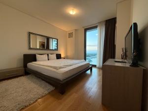 Μια τηλεόραση ή/και κέντρο ψυχαγωγίας στο Belgrade Waterfront Apartments