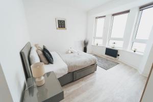 Χώρος καθιστικού στο Spacious 1BHK with free Parking in Lanarkshire