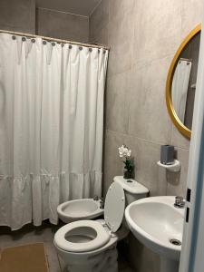 Koupelna v ubytování Depa urban