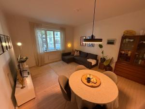 Khu vực ghế ngồi tại Apartment on Sankt Hanshaugen