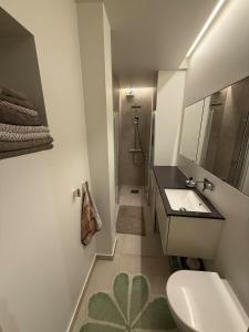 Phòng tắm tại Apartment on Sankt Hanshaugen