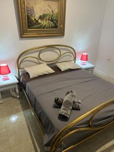 Giường trong phòng chung tại Oasis Blue