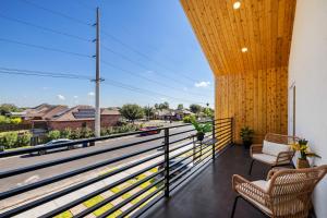 a view from the balcony of a house at 3BR lovely Townhouse in McAllen in McAllen