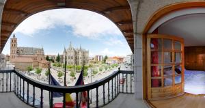 En balkong eller terrasse på Hotel Gaudi