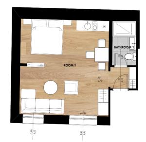 Plán poschodí v ubytovaní Brill Budapest Apartments 2