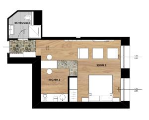 Plán poschodí v ubytovaní Brill Budapest Apartments 2