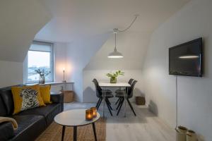TV a/nebo společenská místnost v ubytování Scandinavian Charm in Aalborg