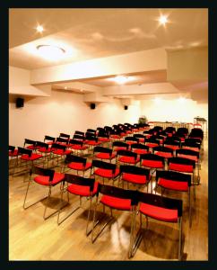 a room with a lot of chairs and tables at Hotel Papanastasiou in Elati Trikalon +31 photos