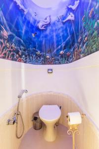 Koupelna v ubytování Paraiso do Guarujá