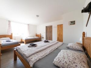 ベネツコにあるApartmán Čtyřkaの部屋にベッドが2つある寝室
