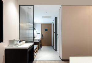 Kuchyň nebo kuchyňský kout v ubytování Atour Hotel Hohhot Stadium, Genghis Khan Avenue