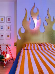 Postel nebo postele na pokoji v ubytování Le Loft des Cévennes + 21 fotografií