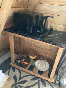 Dapur atau dapur kecil di Swahili Cabin