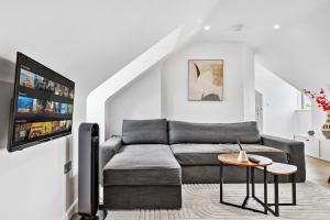 Posezení v ubytování Quiet Flat, Sleeps 5, Free Parking Included