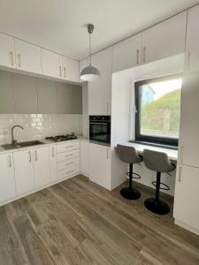 Køkken eller tekøkken på Harmony Apartments Airport