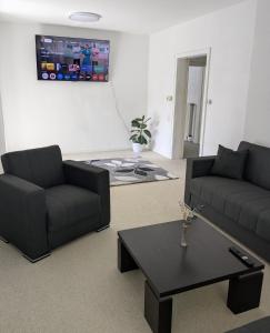 Χώρος καθιστικού στο Apartment mit eigenem Eingang und eigener Terrasse