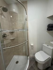 Koupelna v ubytování Cozy, private studio