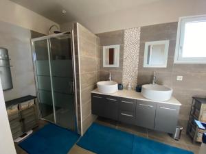 Ένα μπάνιο στο Chambre d'hôte