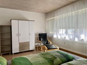 TV a/nebo společenská místnost v ubytování -Am Pfühlpark- Ferienwohnung