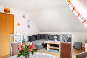 Χώρος καθιστικού στο Ferienwohnung Haus Helene