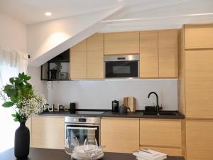 Kuchyň nebo kuchyňský kout v ubytování Apartamento Larrabide Industrial