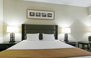 Cama ou camas em um quarto em Holiday Inn Express Hotel & Suites Ottawa Airport, an IHG Hotel