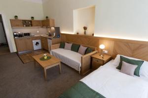 Kuchyň nebo kuchyňský kout v ubytování Karlova 25 Apartments