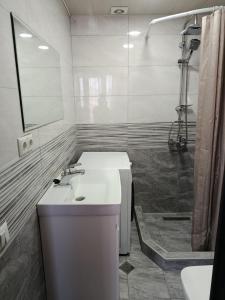 Koupelna v ubytování Guesthouse Zeinabi