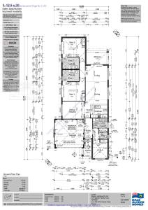 a floor plan of a building with drawings and formulas at Byford Beauty Spacious Home with Large Bathrooms in each main room - Your Perfect Retreat in Byford