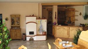 Kuchyň nebo kuchyňský kout v ubytování Agritur Golden Pause