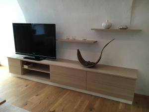 Televízia a/alebo spoločenská miestnosť v ubytovaní Apartment Enzinger
