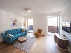 Ruang duduk di Appartement am Bach