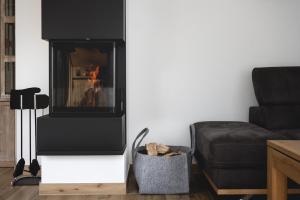 Χώρος καθιστικού στο Aviva - Ferienhaus mit Kamin und Sauna für 4 Personen