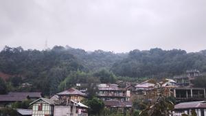 a group of houses in front of a mountain at Ziro Homestay in Hāpoli +14 photos