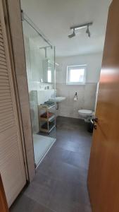 Koupelna v ubytování FeWo Weitblick