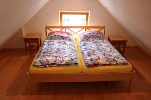 Postel nebo postele na pokoji v ubytování Apartment Dachgalerie 110 m2