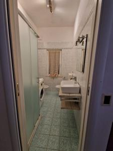 een badkamer met een wastafel en een toilet bij Girasole in Parma