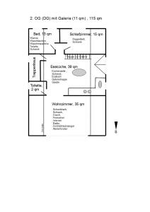 Půdorys ubytování Apartment Dachgalerie 110 m2