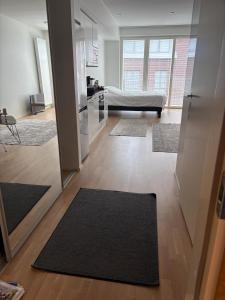 Postel nebo postele na pokoji v ubytování City apartment nearby Airport 2