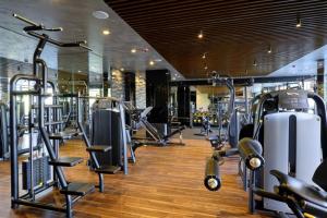 Fitness centrum a/nebo fitness zařízení v ubytování Large 1bd apartment in 4star SPA resort Bansko