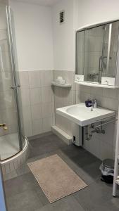 Et badeværelse på Lina's Ferienwohnung