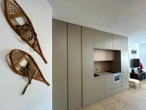 Køkken eller tekøkken på Lodge Mountain Dornajo